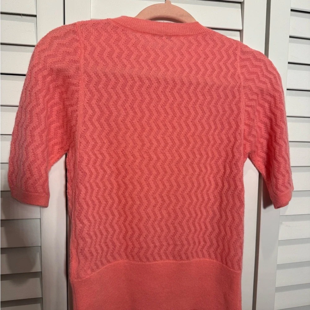 Lafayette 148 New York Womens Coral Fitted Cashmere Blend Sweater Size Small - Picture 7 of 7